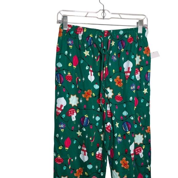 Holiday Lane Pajama Pants Men's Small Green Christmas Gingerbread Holiday NWT - Picture 2 of 9